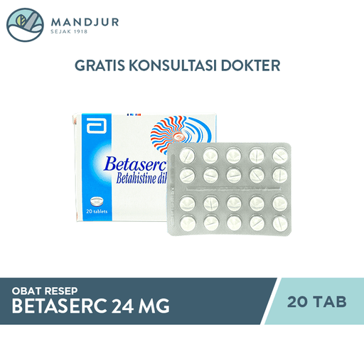 Betaserc 24 Mg 20 Tablet - Apotek Mandjur