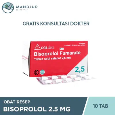 Bisoprolol 2.5 mg Strip 10 Tablet