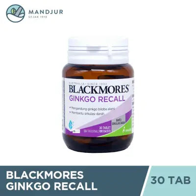 Blackmores Ginkgo Recall 30 Tablet
