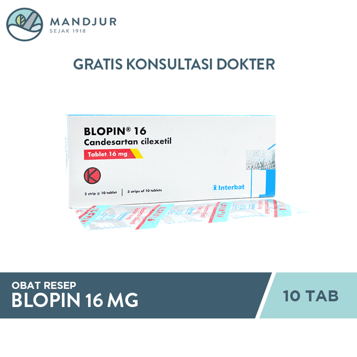 Blopin 16 mg 10 Tablet - Apotek Mandjur