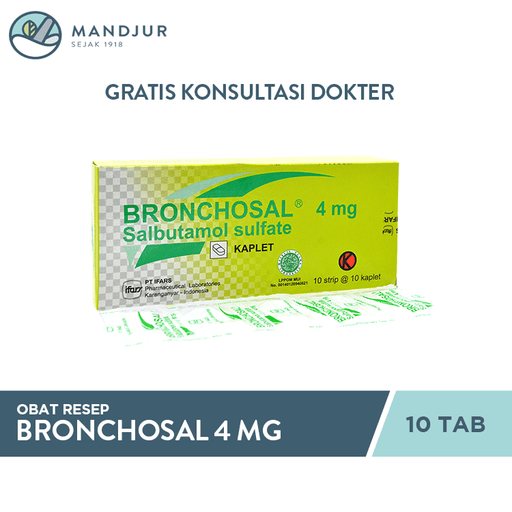 Bronchosal 4 mg 10 Tablet - Apotek Mandjur