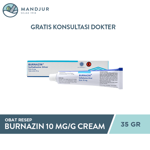 Burnazin 10 mg/g Cream 35 g - Apotek Mandjur