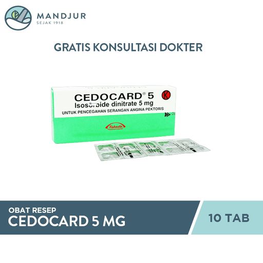 Cedocard 5 Mg Strip 10 Tablet - Apotek Mandjur