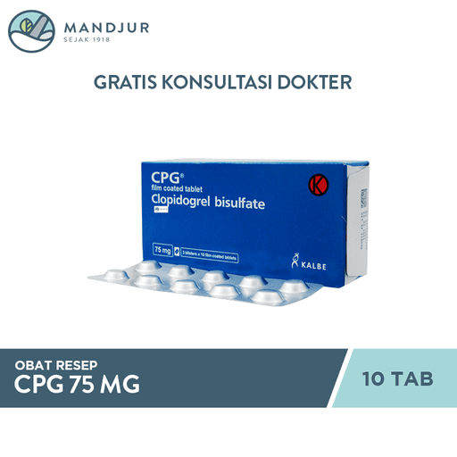 CPG 75 Mg 10 Tablet - Apotek Mandjur