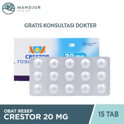 Crestor 20 mg 15 Tablet