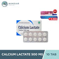 Calcium Lactate 500 mg 10 Tablet