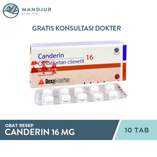 Canderin 16 Mg 10 Tablet - Apotek Mandjur