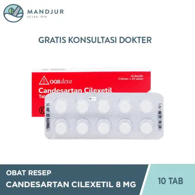Candesartan Cilexetil 8 mg Strip 10 Tablet