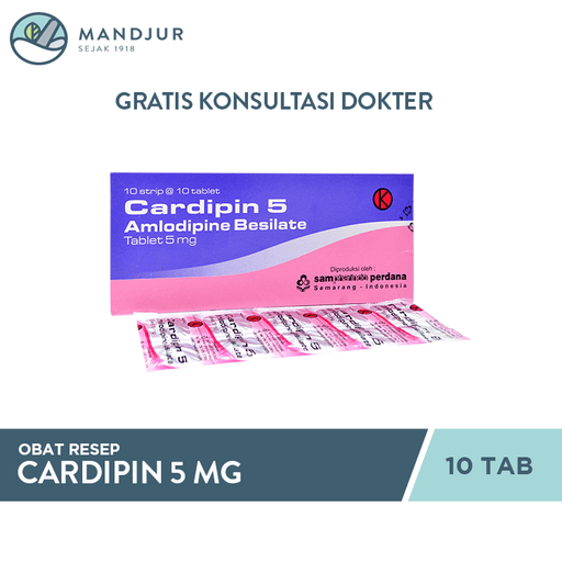 Cardipin 5 mg 10 Tablet - Apotek Mandjur