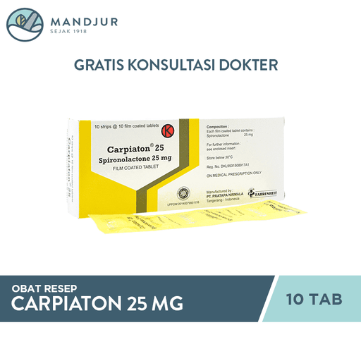 Carpiaton 25 mg 10 Tablet - Apotek Mandjur
