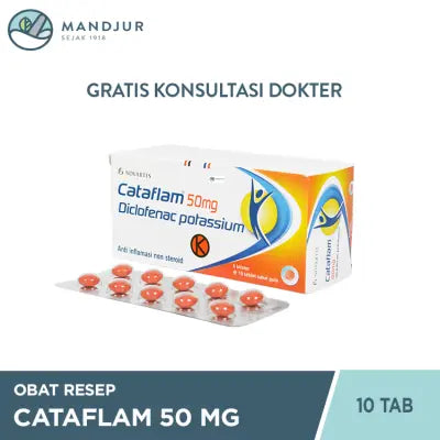 Cataflam 50 Mg 10 Tablet