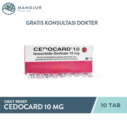 Cedocard 10 mg 10 Tablet - Apotek Mandjur