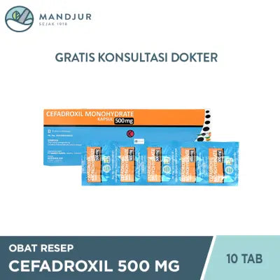 Cefadroxil 500 Mg Strip 10 Tablet