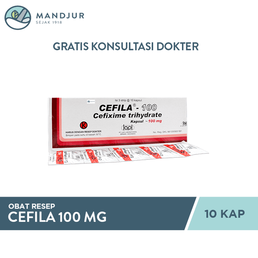 Cefila 100 mg 10 Kapsul - Apotek Mandjur
