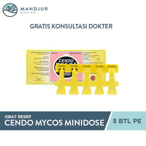 Cendo Mycos Minidose 0.6 ml - Apotek Mandjur