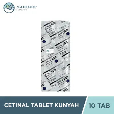 Cetinal 10 mg 10 Tablet Kunyah