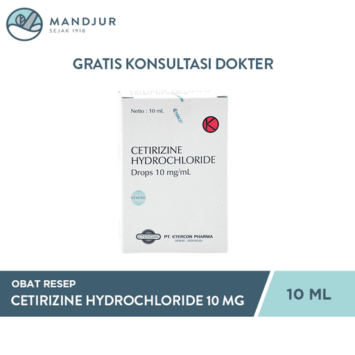 Cetirizine 10 mg/ml Drops - Apotek Mandjur