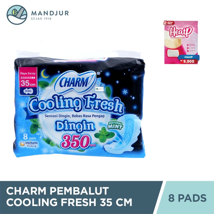 Charm Pembalut Cooling Fresh Night 35 cm 8 Pads