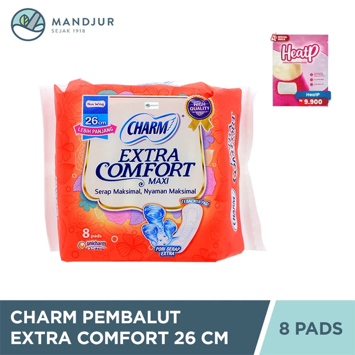 Charm Pembalut Extra Comfort 26 cm 8 Pads