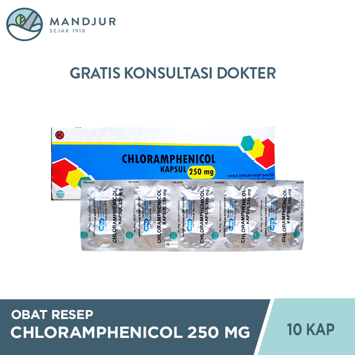 Chloramphenicol 250 Mg Strip 10 Kapsul