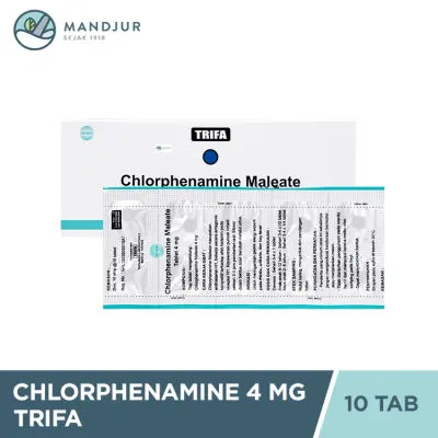 Chlorphenamine Maleat 4 Mg Trifa Strip 10 Tablet