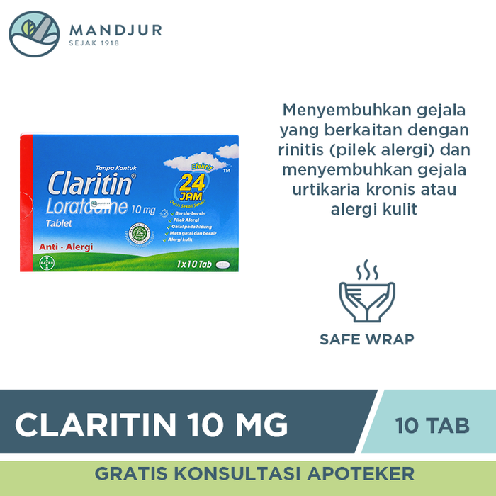 Claritin 10 Mg Strip 10 Tablet