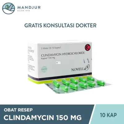 Clindamycin 150 Mg Strip 10 Kapsul