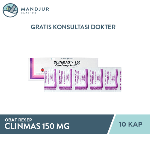 Clinmas 150 mg 10 Kapsul - Apotek Mandjur