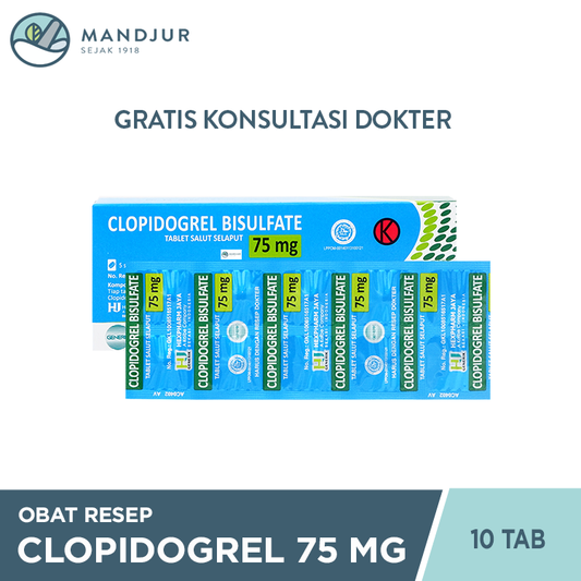 Clopidogrel 75 mg Strip 10 Tablet