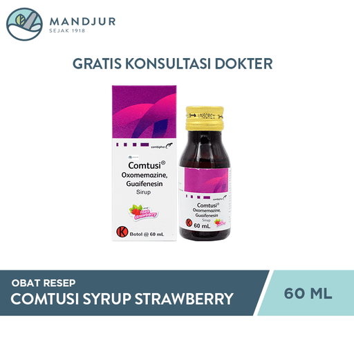 Comtusi Syrup Strawberry 60 ML - Apotek Mandjur