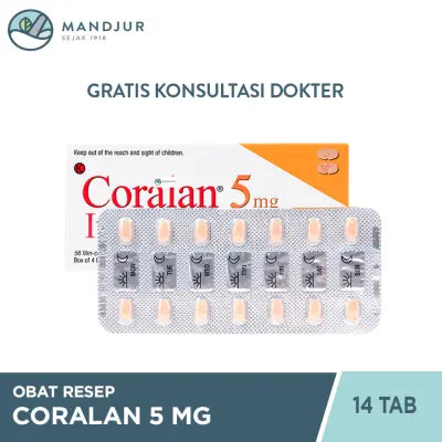 Coralan 5 mg 14 Tablet