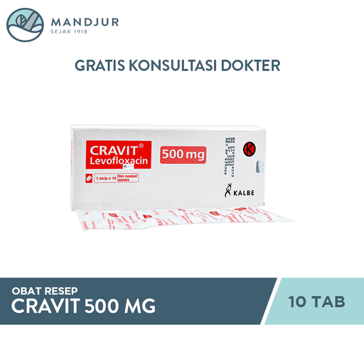 Cravit 500 mg 10 Tablet - Apotek Mandjur