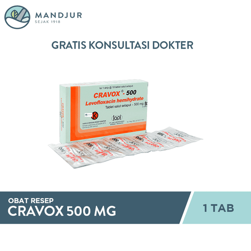 Cravox 500mg 1 Tablet - Apotek Mandjur