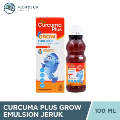 Curcuma Plus Grow Emulsion Rasa Jeruk 100 mL
