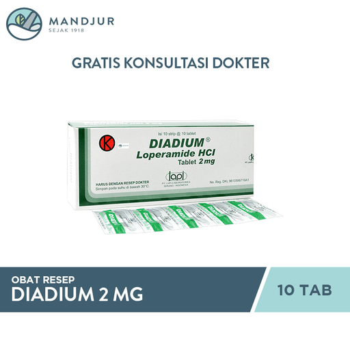 Diadium 2 mg 10 Tablet - Apotek Mandjur