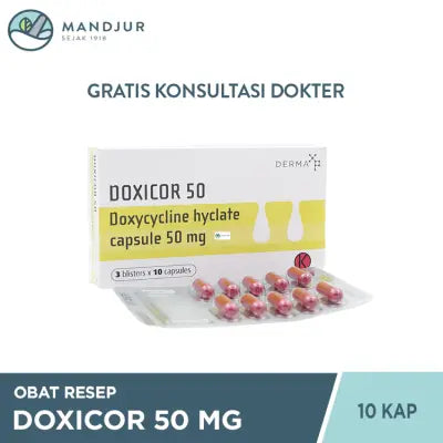 Doxicor 50 mg 10 Kapsul