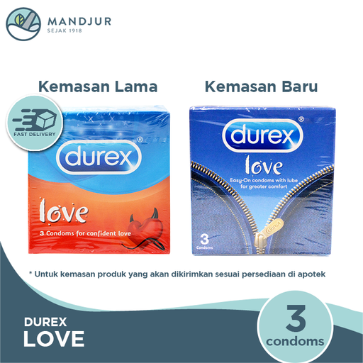 Kondom Durex Love - Isi 3 - Apotek Mandjur
