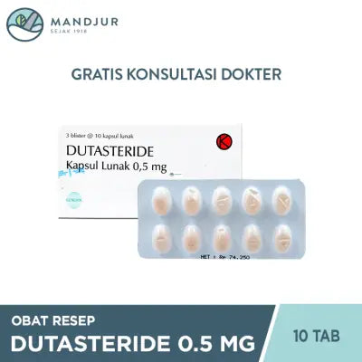 Dutasteride 0.5 Mg 10 Kapsul