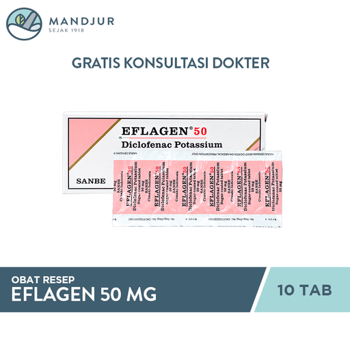 Eflagen 50 Mg 10 Tablet - Apotek Mandjur