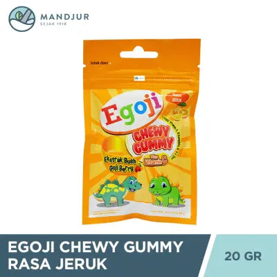 Egoji Chewy Gummy Jeruk Isi 10 Butir