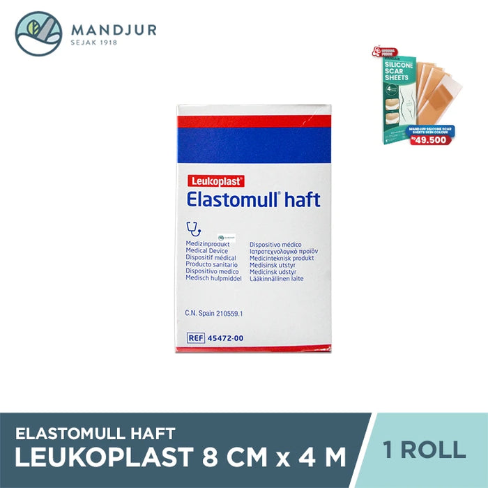 Elastomull Haft Leukoplast 8 CM x 4 M