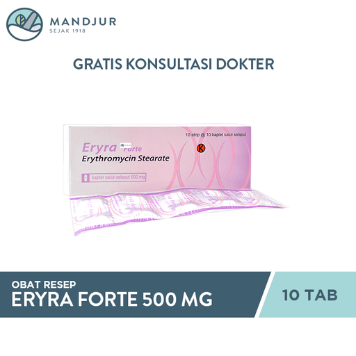 Eryra Forte 500 mg 10 Tablet - Apotek Mandjur