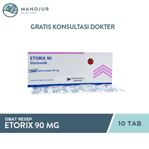 Etorix 90 mg 10 Tablet - Apotek Mandjur