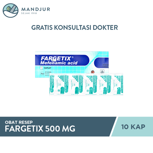 Fargetix 500 mg 10 Kaplet - Apotek Mandjur