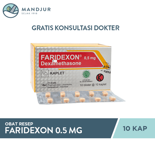 Faridexon 0.5 mg 10 Kaplet - Apotek Mandjur
