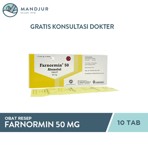 Farnormin 50 mg 10 Tablet - Apotek Mandjur