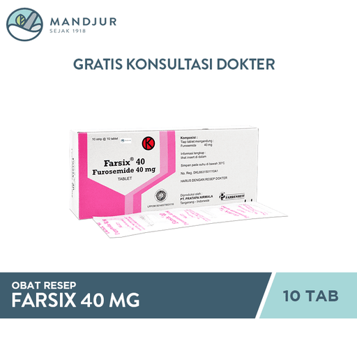 Farsix 40 mg 10 Tablet - Apotek Mandjur