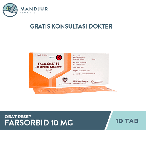Farsorbid 10 mg 10 Tablet - Apotek Mandjur