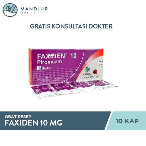 Faxiden 10 mg 10 Kaplet - Apotek Mandjur
