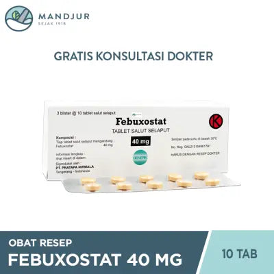 Febuxostat 40 mg 10 Tablet